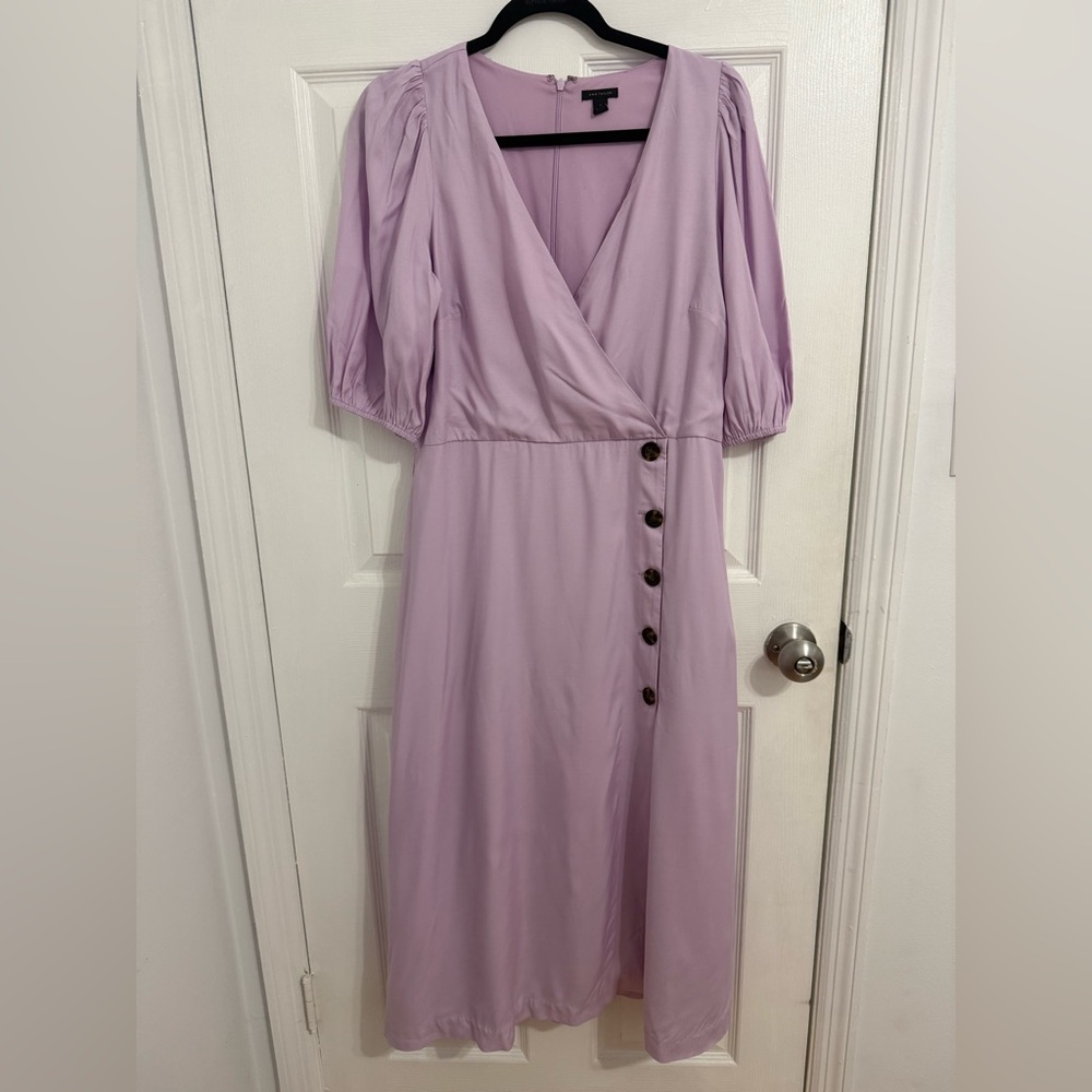 Ann Taylor Lavender Long Sleeve Dress